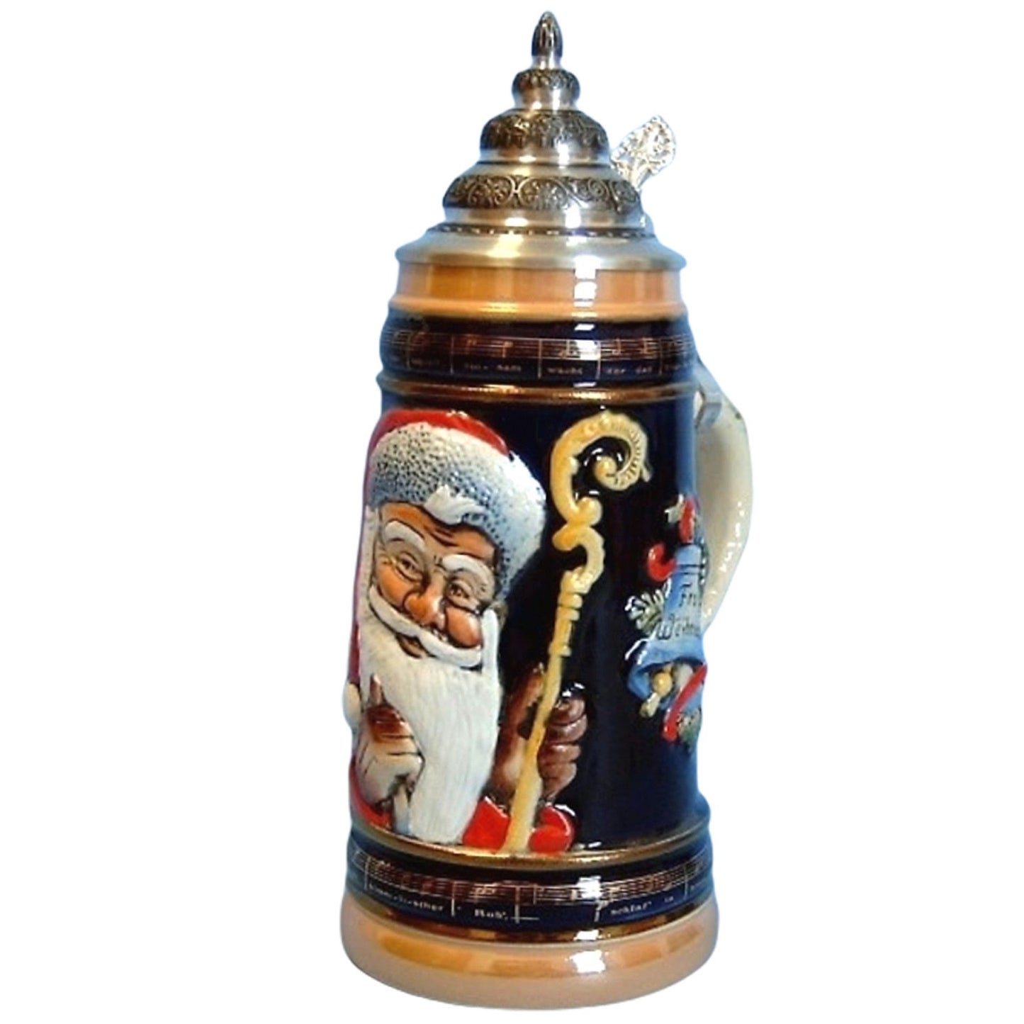 Pinnacle Peak Trading Old World Santa LE German Christmas Beer Stein .5L Made in Germany Mug