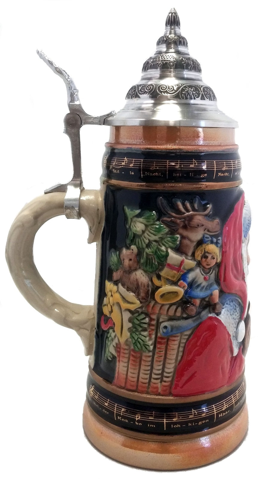 Pinnacle Peak Trading Old World Santa LE German Christmas Beer Stein .5L Made in Germany Mug