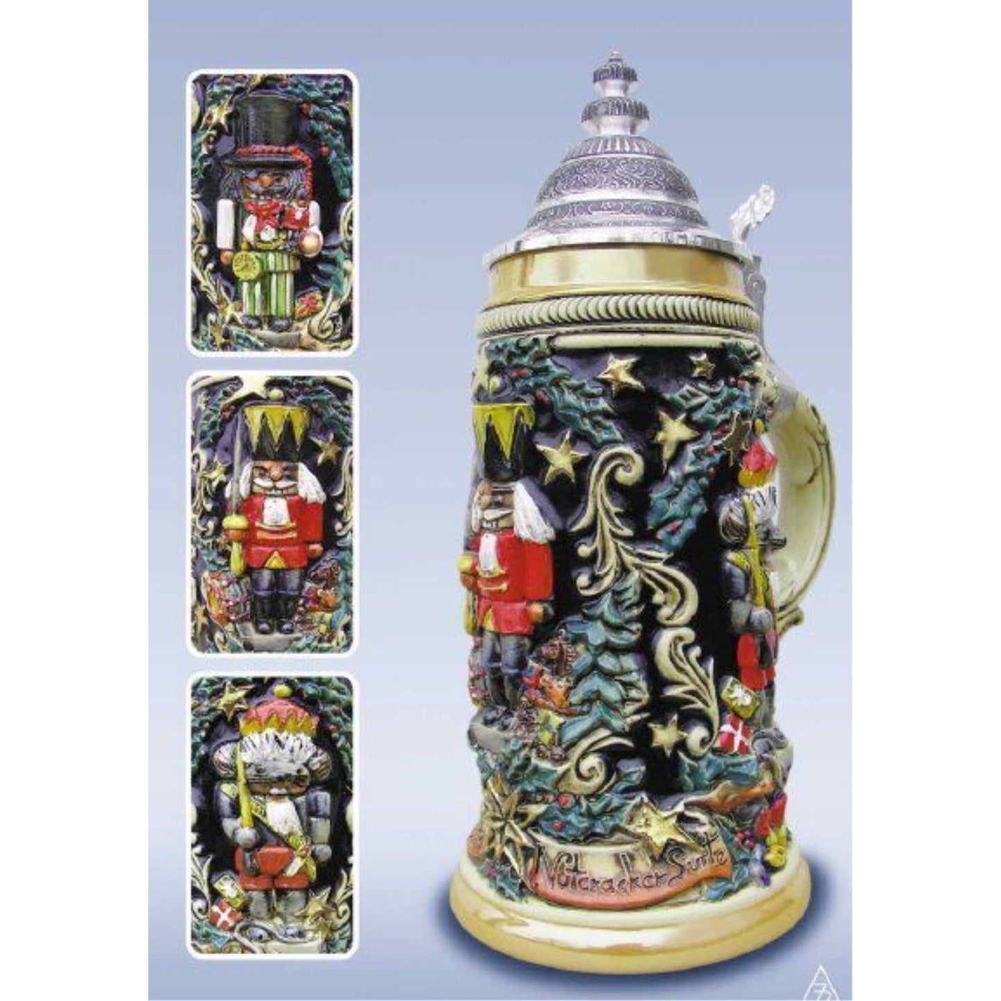 Nutcracker Suite Christmas LE German Beer Stein 1/2L Made in Germany New Mug