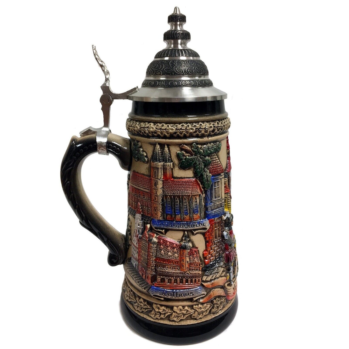 City of Rothenburg Panorama LE Stoneware German Beer Stein .5 L Made in Germany