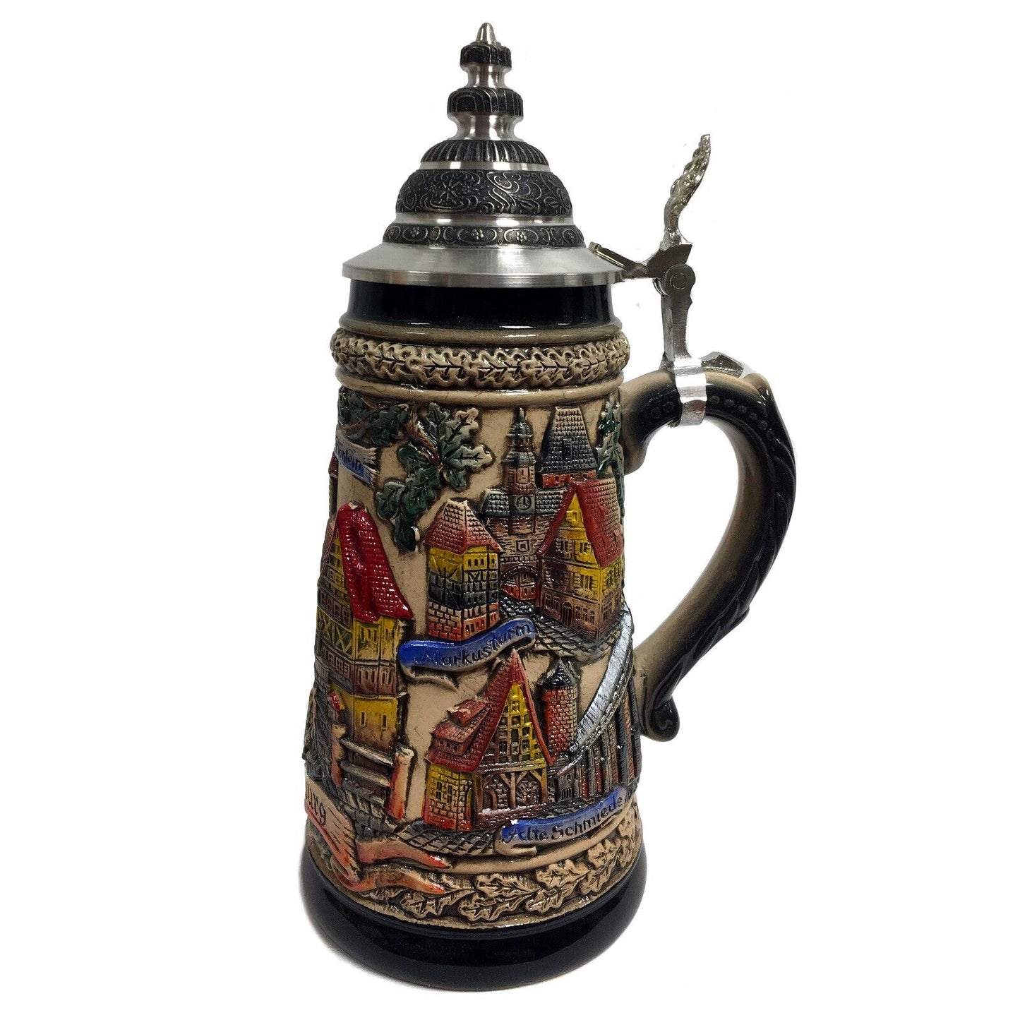 City of Rothenburg Panorama LE Stoneware German Beer Stein .5 L Made in Germany