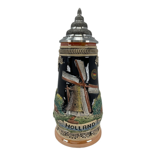 Pinnacle Peak Trading Holland Dutch Windmill German Beer Stein .5L Made in Germany by King Werks