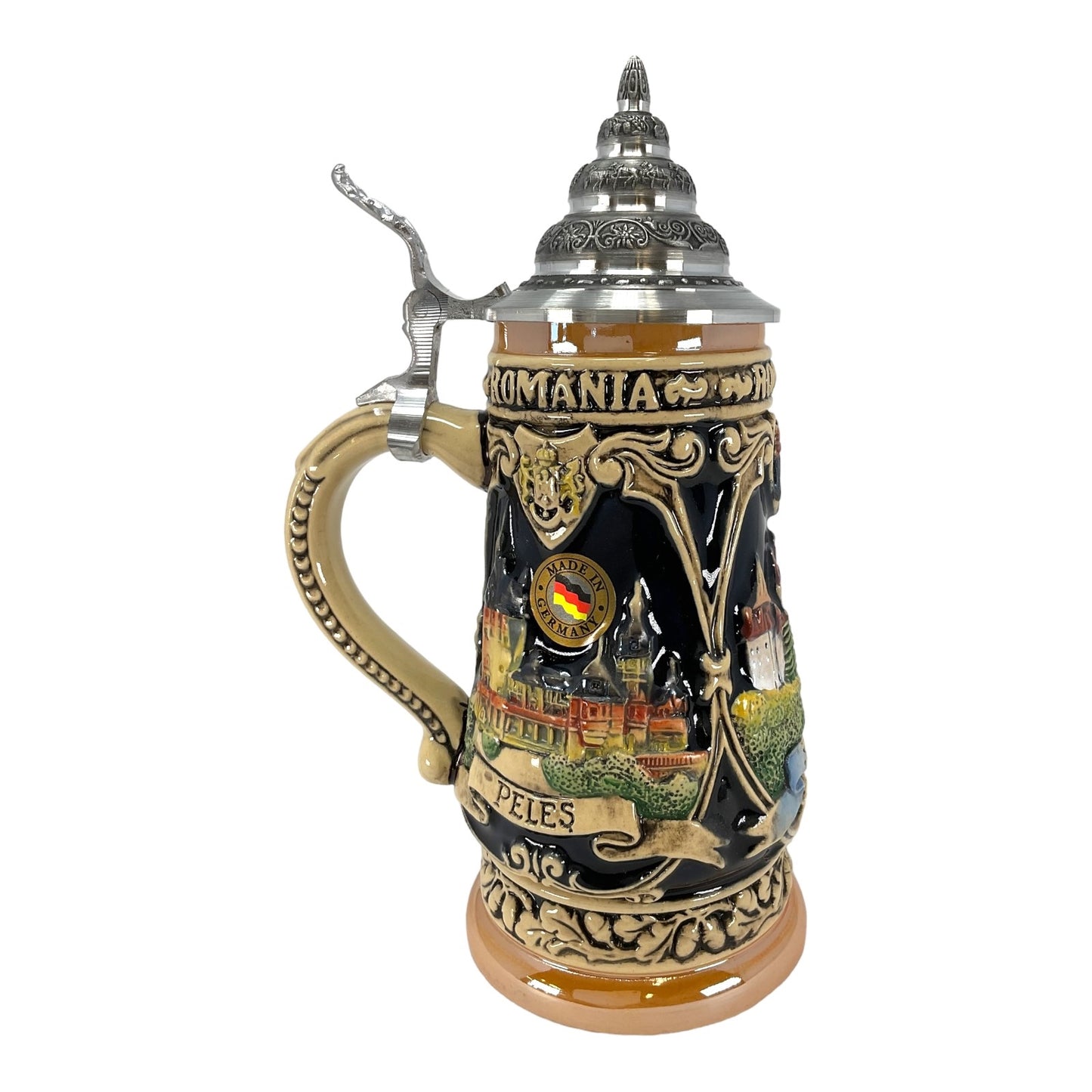 Pinnacle Peak Trading Bran Dracula Castle Romania LE German Beer Stein .25L Made Germany by King Werk