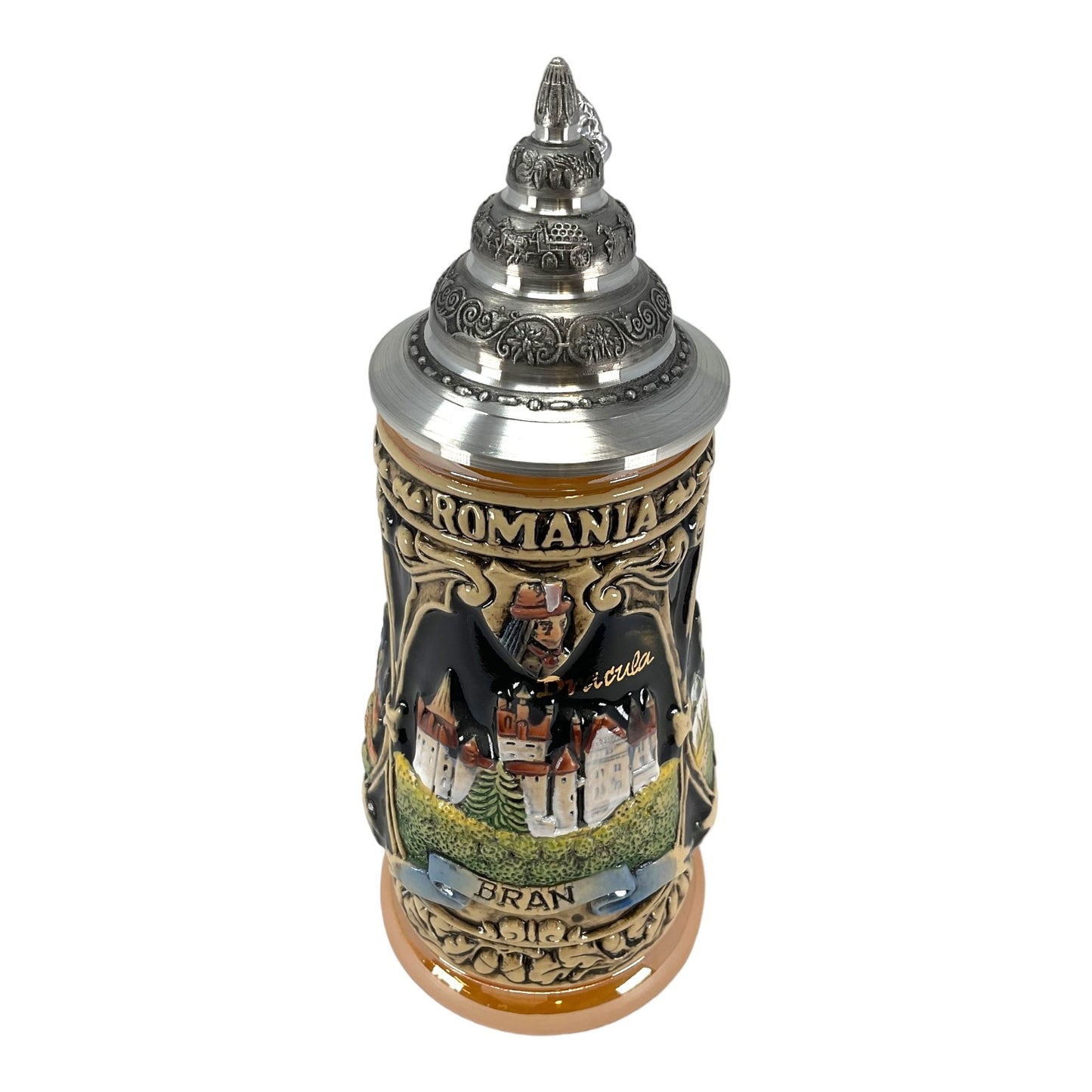 Pinnacle Peak Trading Bran Dracula Castle Romania LE German Beer Stein .25L Made Germany by King Werk