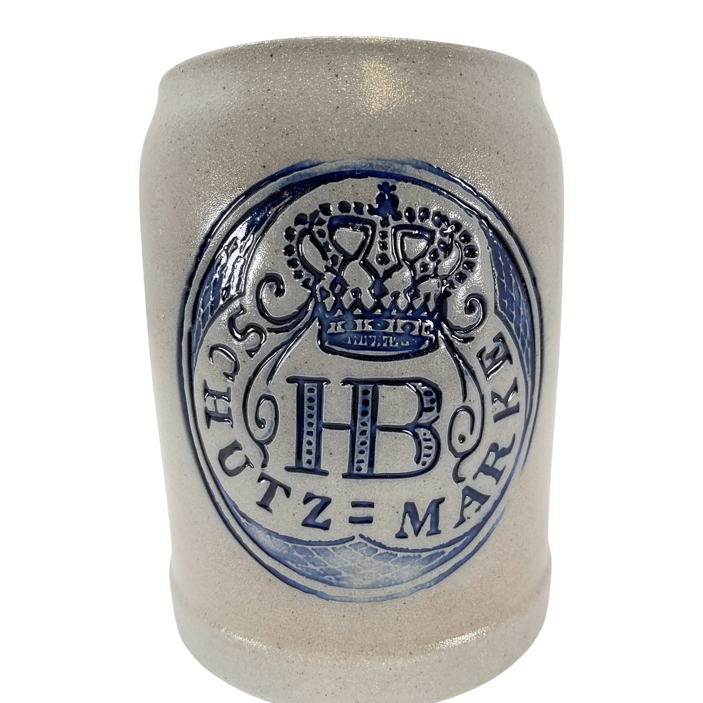 Hofbrauhaus Schutzmarke HB Logo Salt Glazed German Beer Mug .5 L Munich Germany