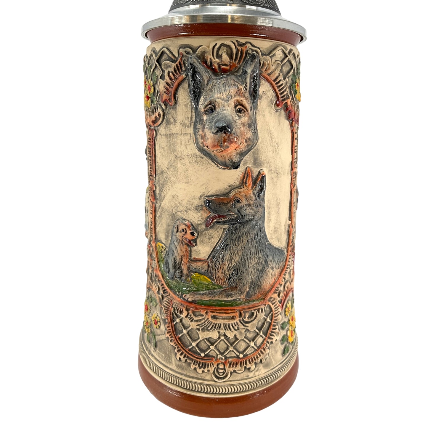 Pinnacle Peak Trading LE German Shepherd Dog German Beer Stein .75 Liter Made in Germany