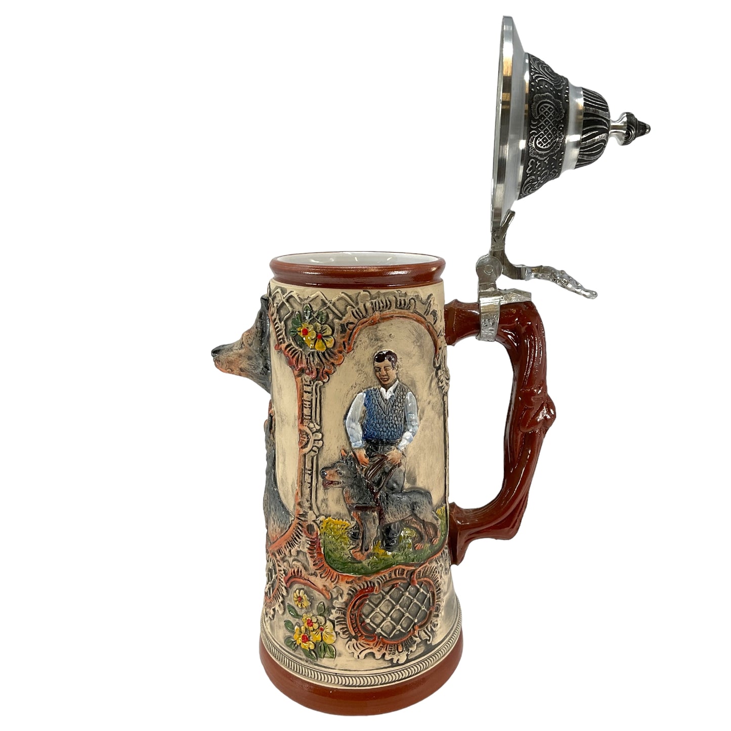 Pinnacle Peak Trading LE German Shepherd Dog German Beer Stein .75 Liter Made in Germany