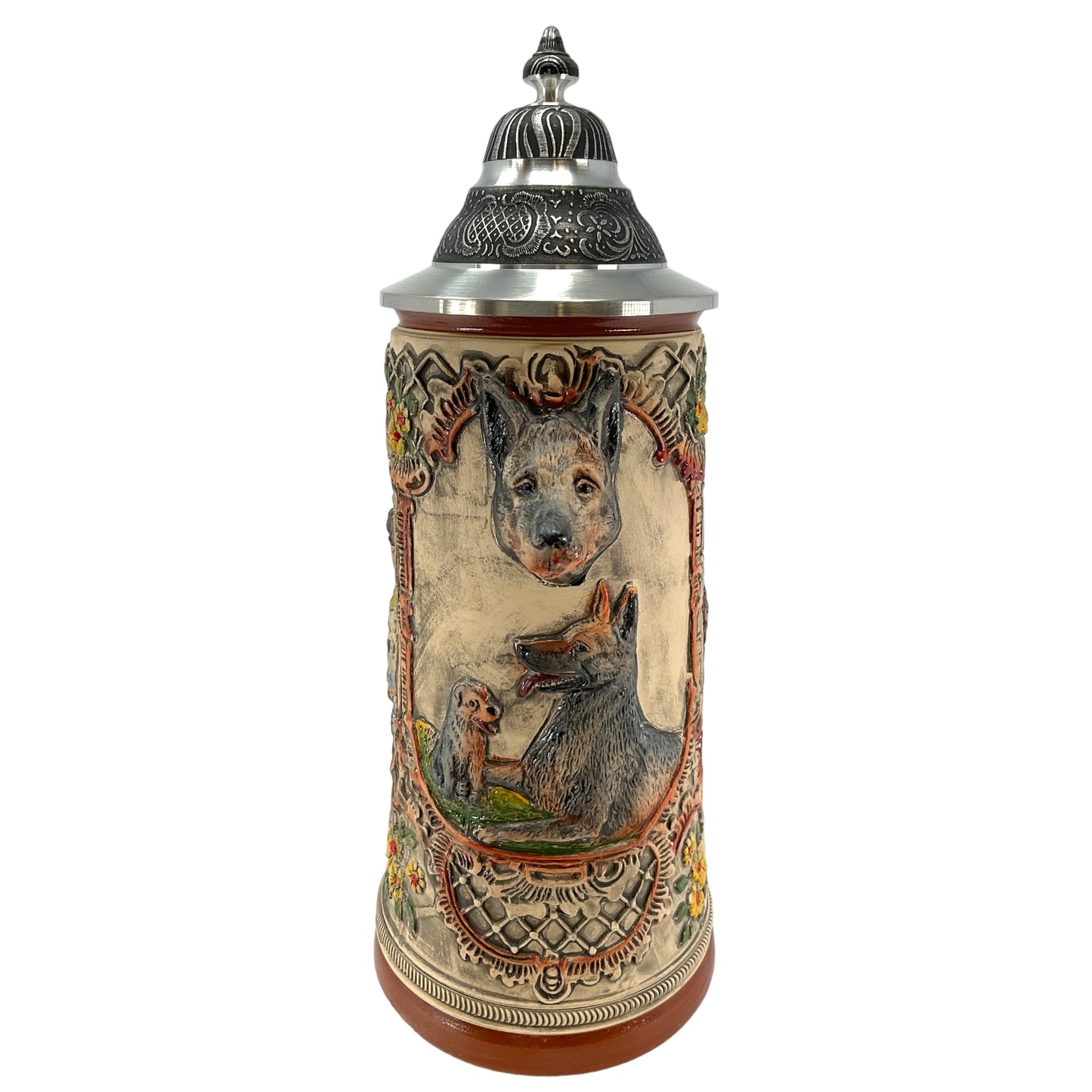 Pinnacle Peak Trading LE German Shepherd Dog German Beer Stein .75 Liter Made in Germany