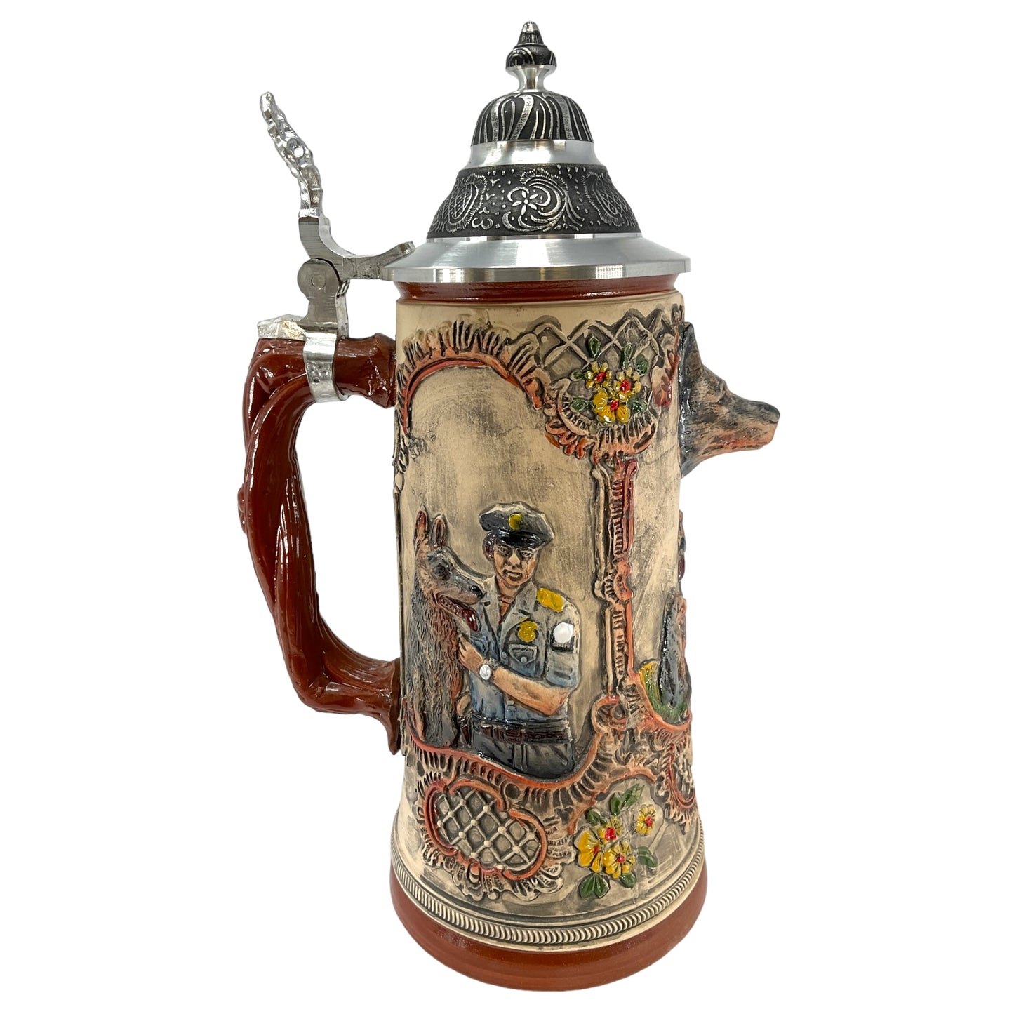 Pinnacle Peak Trading LE German Shepherd Dog German Beer Stein .75 Liter Made in Germany