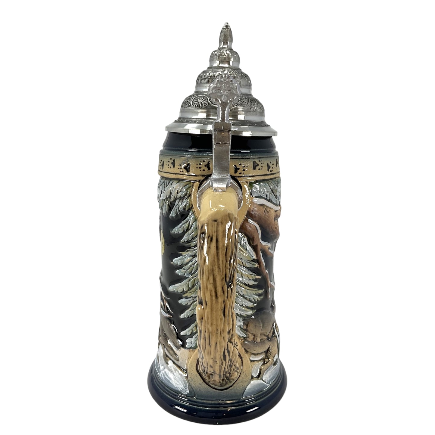 Pinnacle Peak Trading Power of the Pack Wolves in the Snow German Beer Stein .75 Liter Wolf