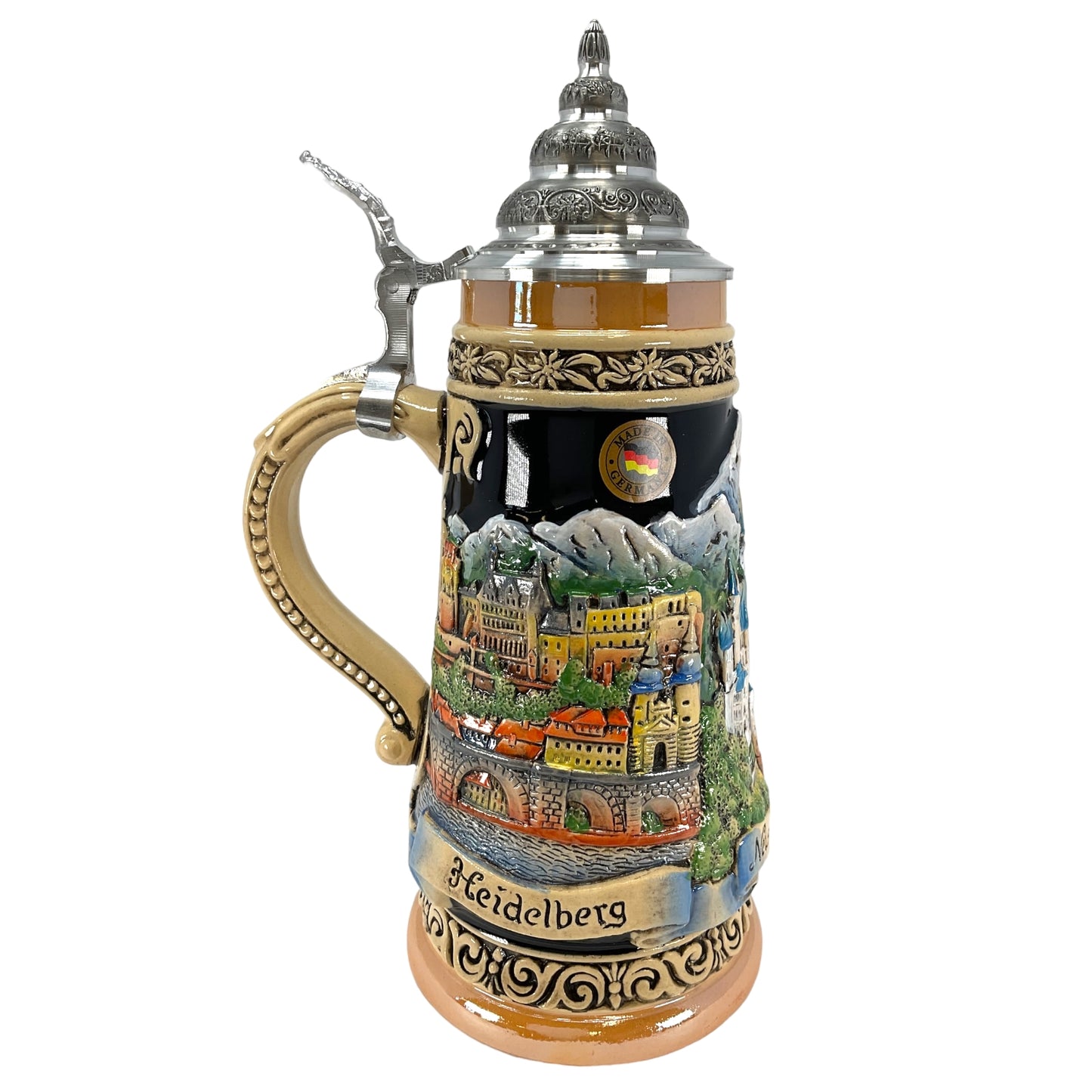 Pinnacle Peak Trading LE Romantic Road Neuschwanstein Castle Rothenburg Heidelberg German Beer Stein .5 Liter