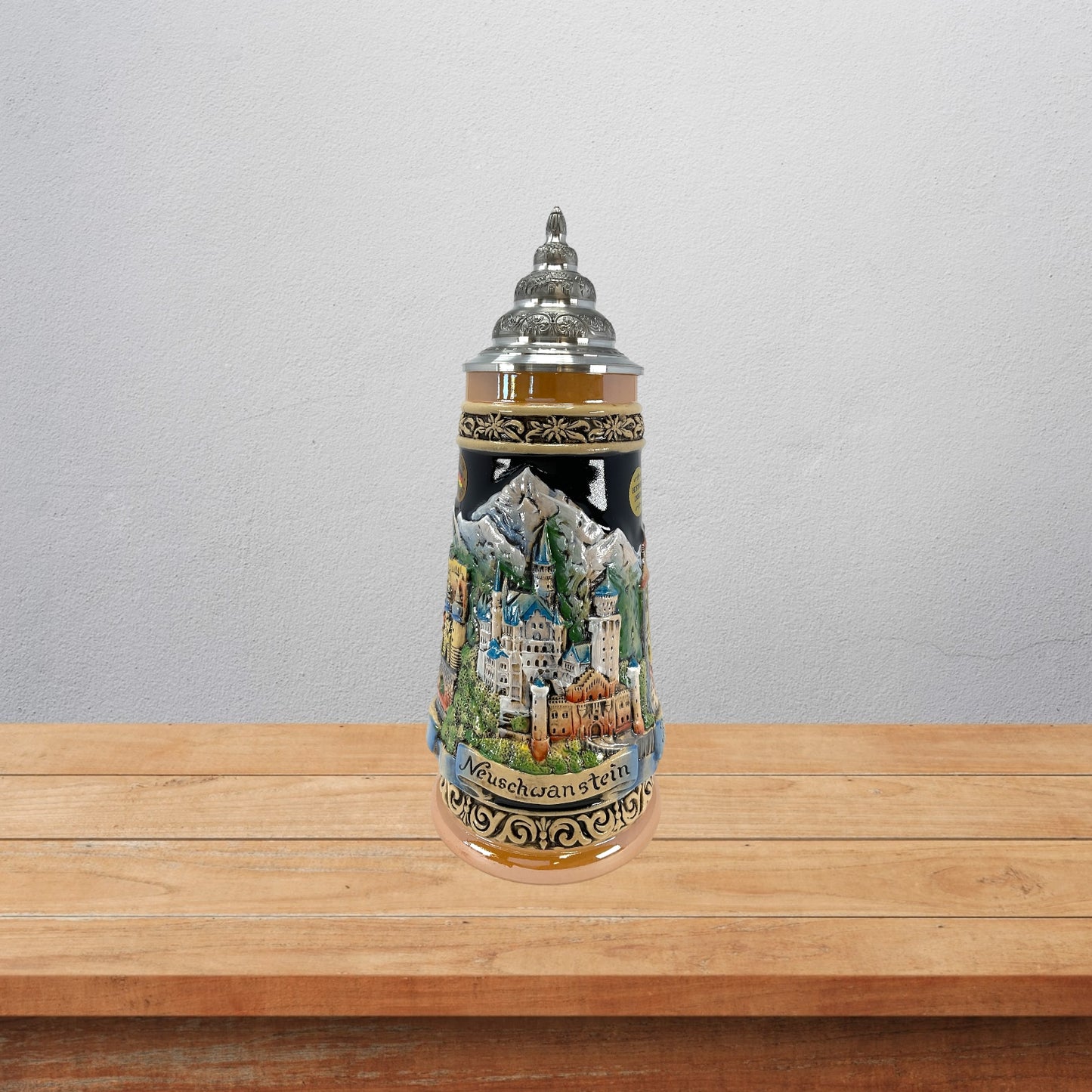 Pinnacle Peak Trading LE Romantic Road Neuschwanstein Castle Rothenburg Heidelberg German Beer Stein .5 Liter