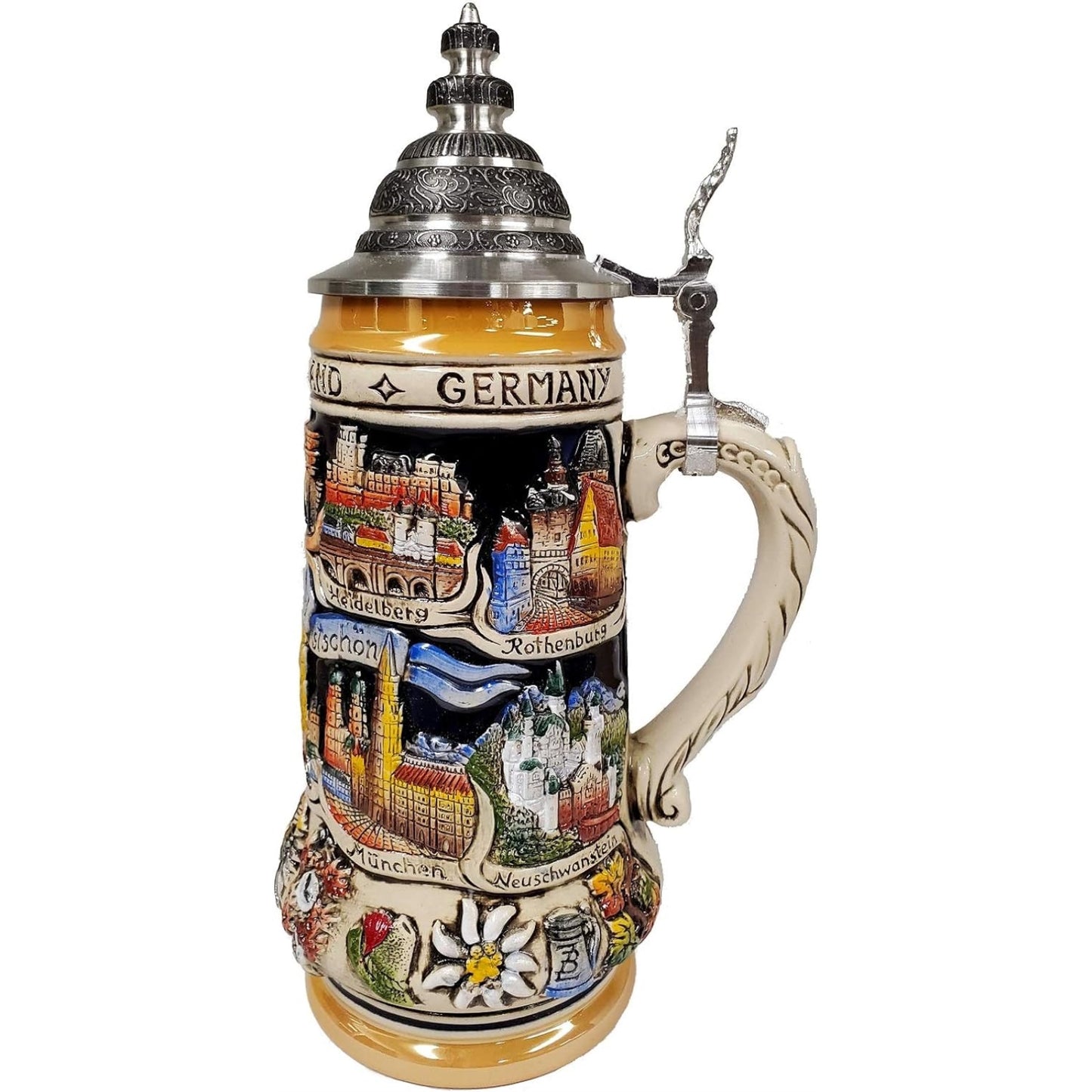 Germany is Beautiful City Panorama LE Stoneware German Beer Stein .5 L