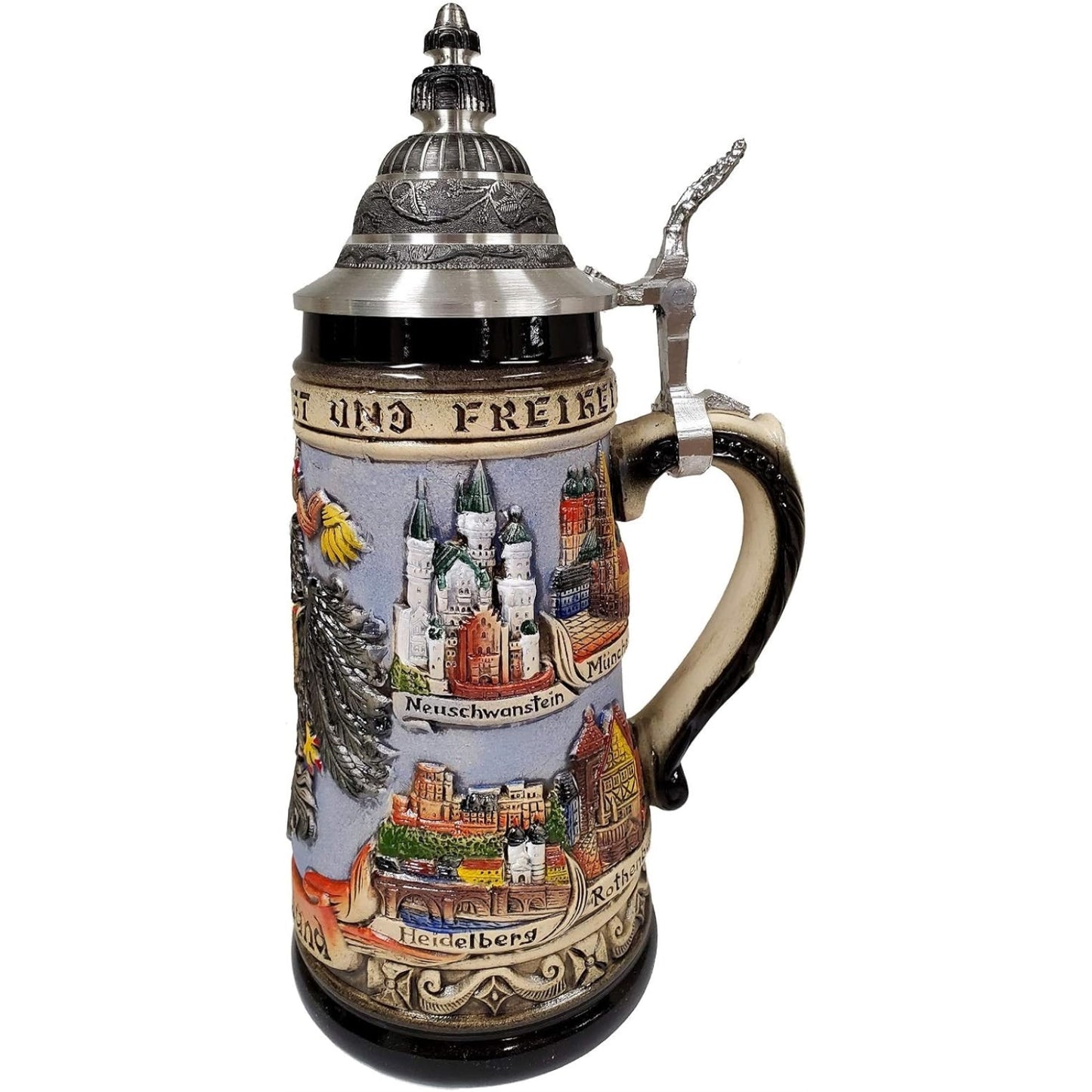 Germany Eagle City Panorama LE German Stoneware Beer Stein .5 L Made in Germany