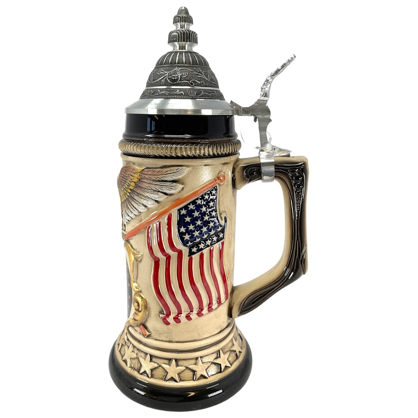 US Army Rustic German Beer Stein .75L One New Mug Made in Germany Vet Gift