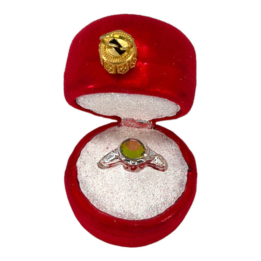 Engagement Ring Polish Glass Christmas Tree Ornament