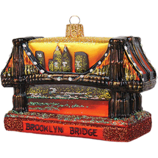 Brooklyn Bridge New York City Polish Glass Christmas Ornament NYC Decoration