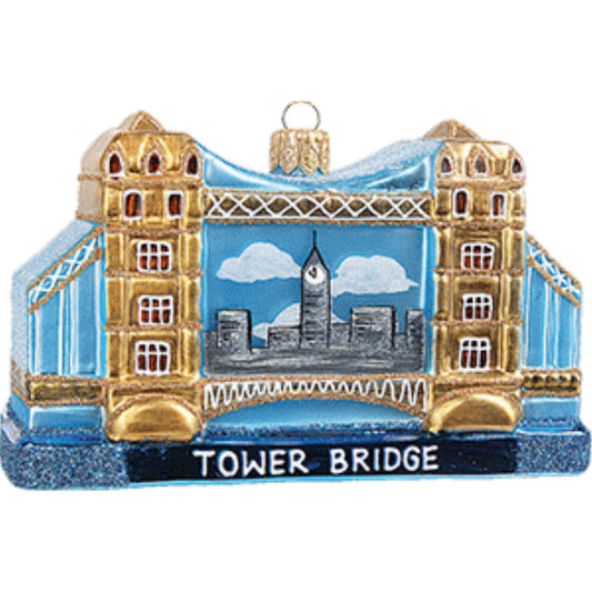 Tower Bridge London During Day Polish Glass Christmas Ornament Decoration