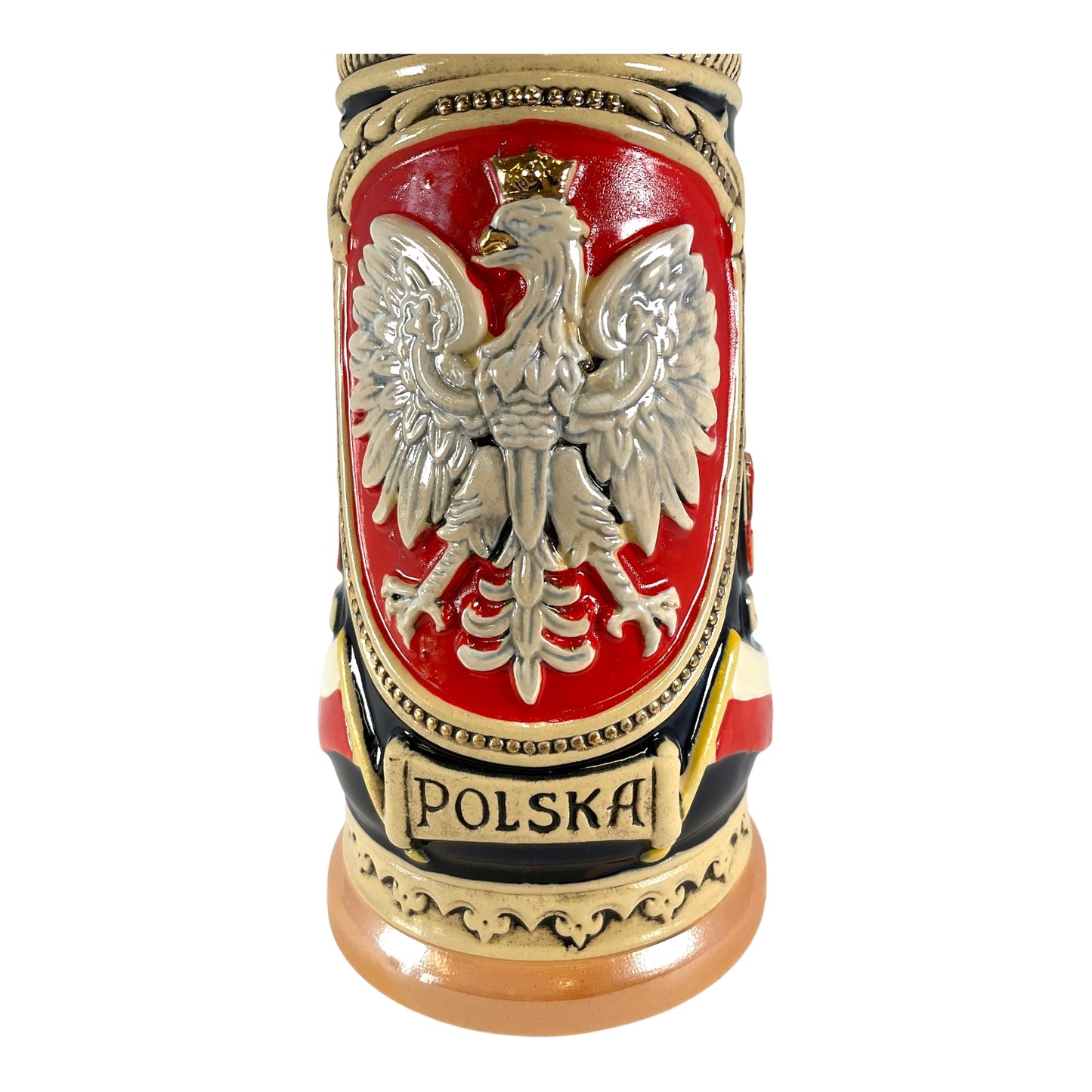 Pinnacle Peak Trading Polska Poland LE German Beer Stein .5L One New Mug Made in Germany Polish Eagle by King Werk