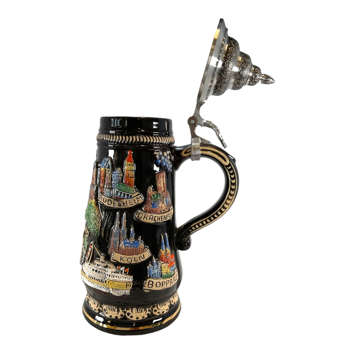 Pinnacle Peak Trading Rhein Rhine River Valley LE German Beer Stein .5L Made in Germany by King Werks