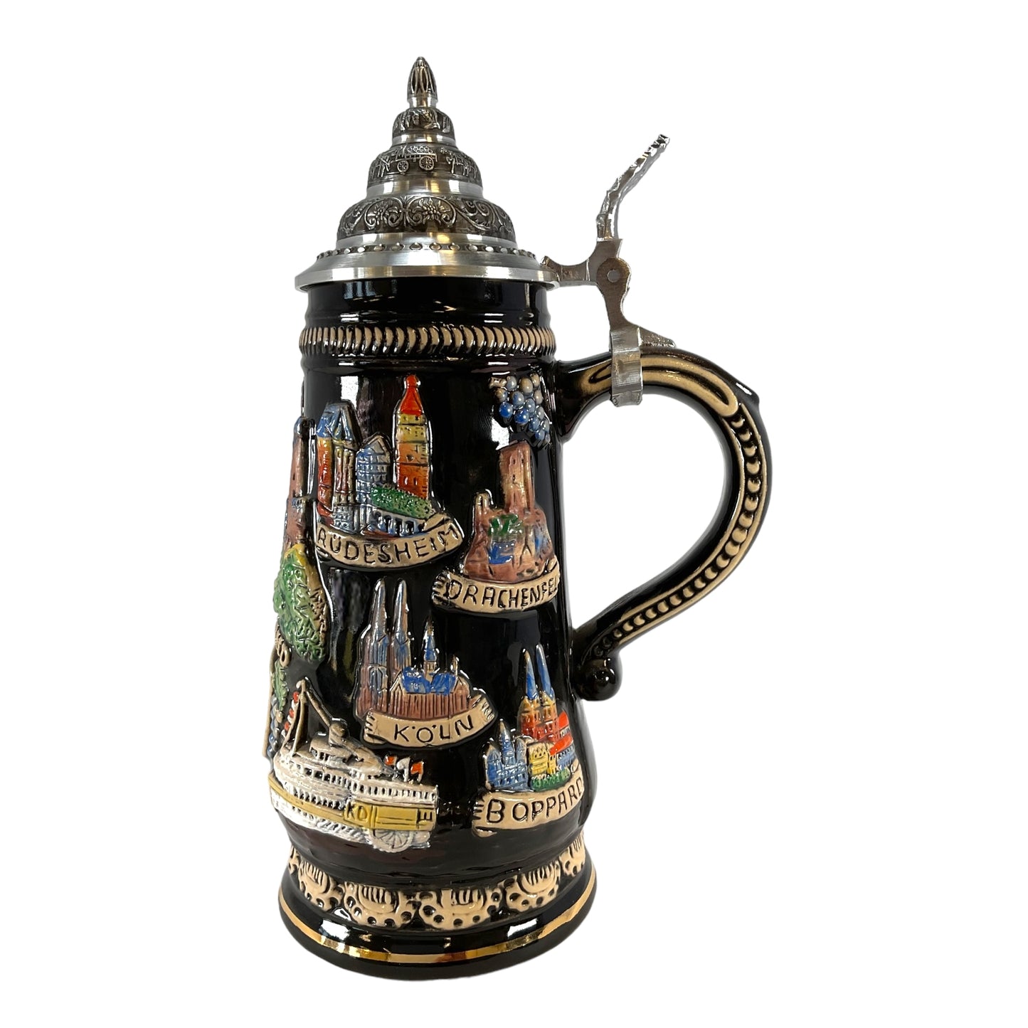 Pinnacle Peak Trading Rhein Rhine River Valley LE German Beer Stein .5L Made in Germany by King Werks