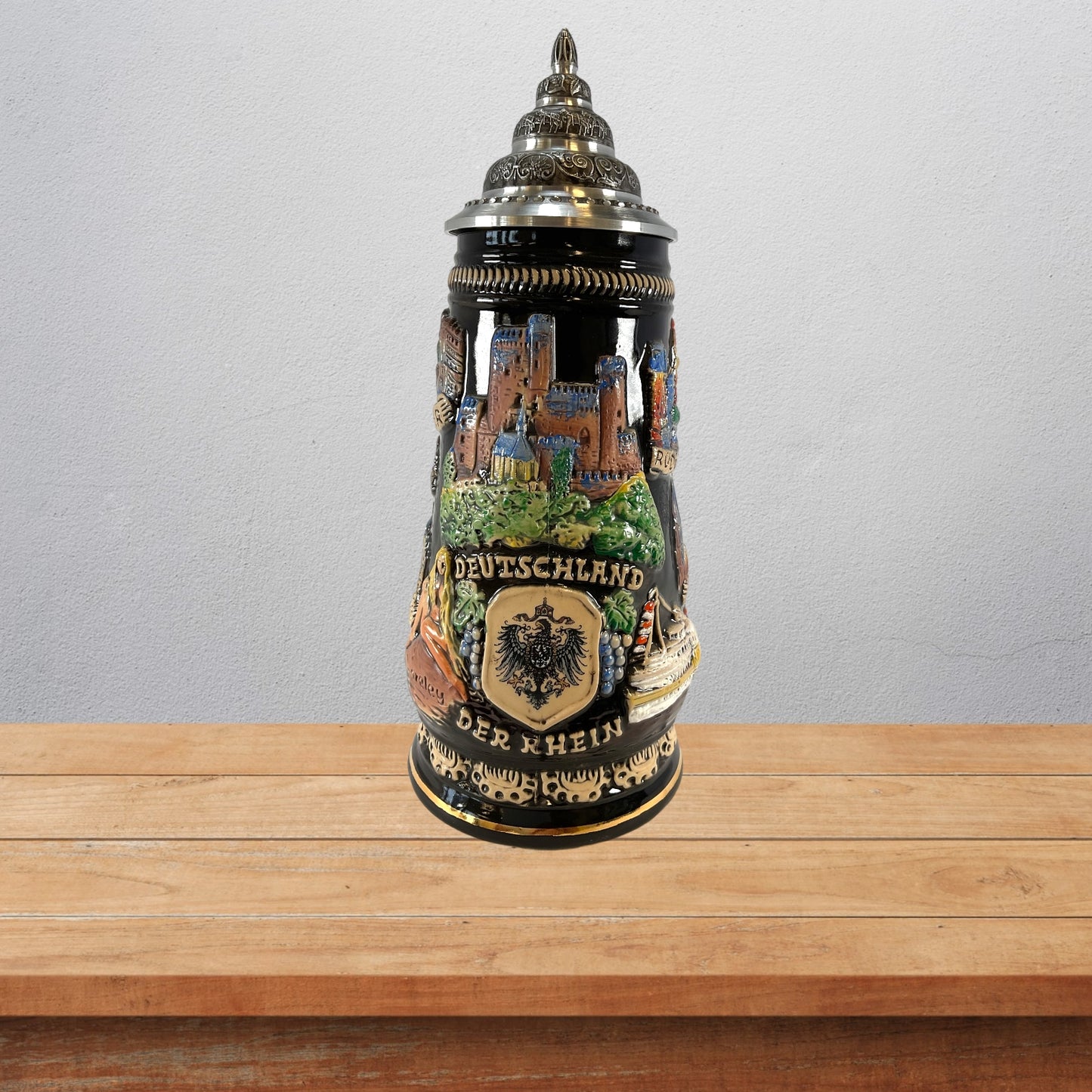 Pinnacle Peak Trading Rhein Rhine River Valley LE German Beer Stein .5L Made in Germany by King Werks