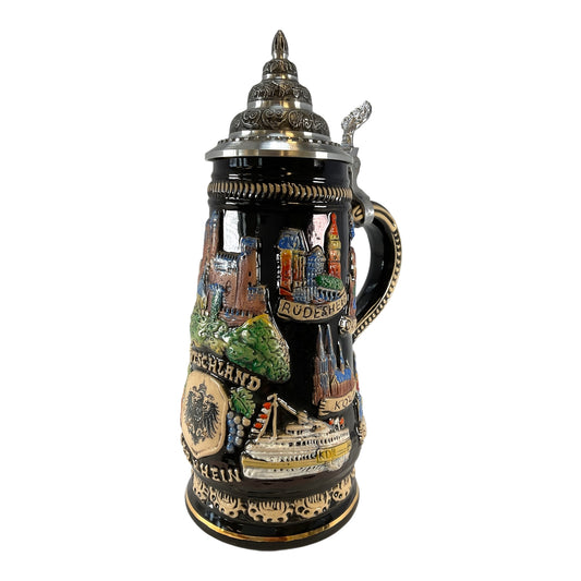 Pinnacle Peak Trading Rhein Rhine River Valley LE German Beer Stein .5L Made in Germany by King Werks