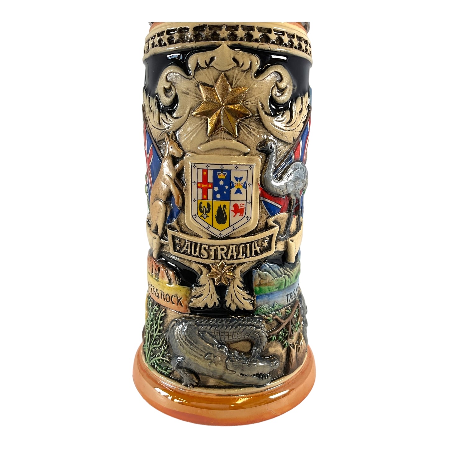 Pinnacle Peak Trading Australia LE German Beer Stein with Pewter Lid 1 liter Made in Germany by King Werks