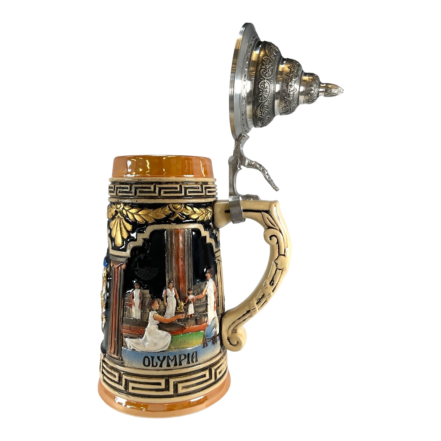 Pinnacle Peak Trading Greece German Beer Stein .75L Limited Edition LE Greek Mug by King Werks