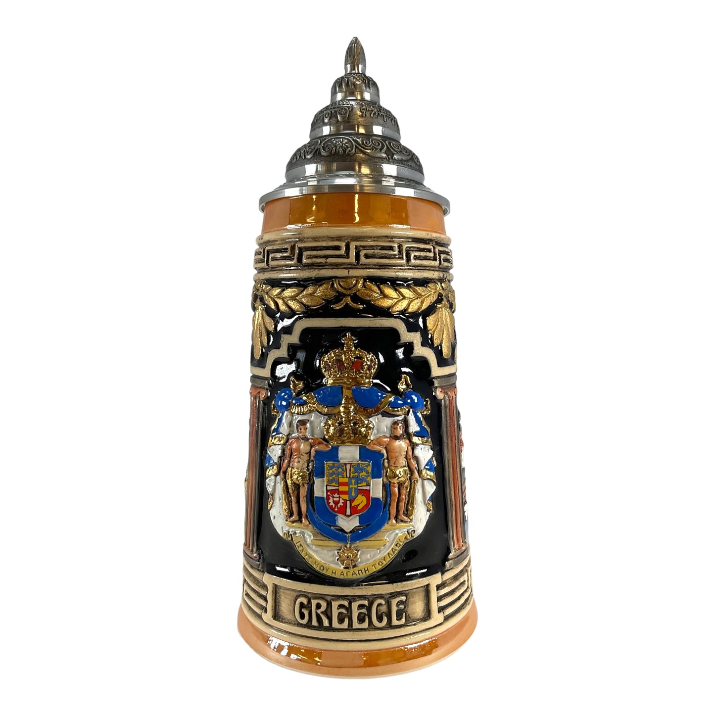 Pinnacle Peak Trading Greece German Beer Stein .75L Limited Edition LE Greek Mug by King Werks