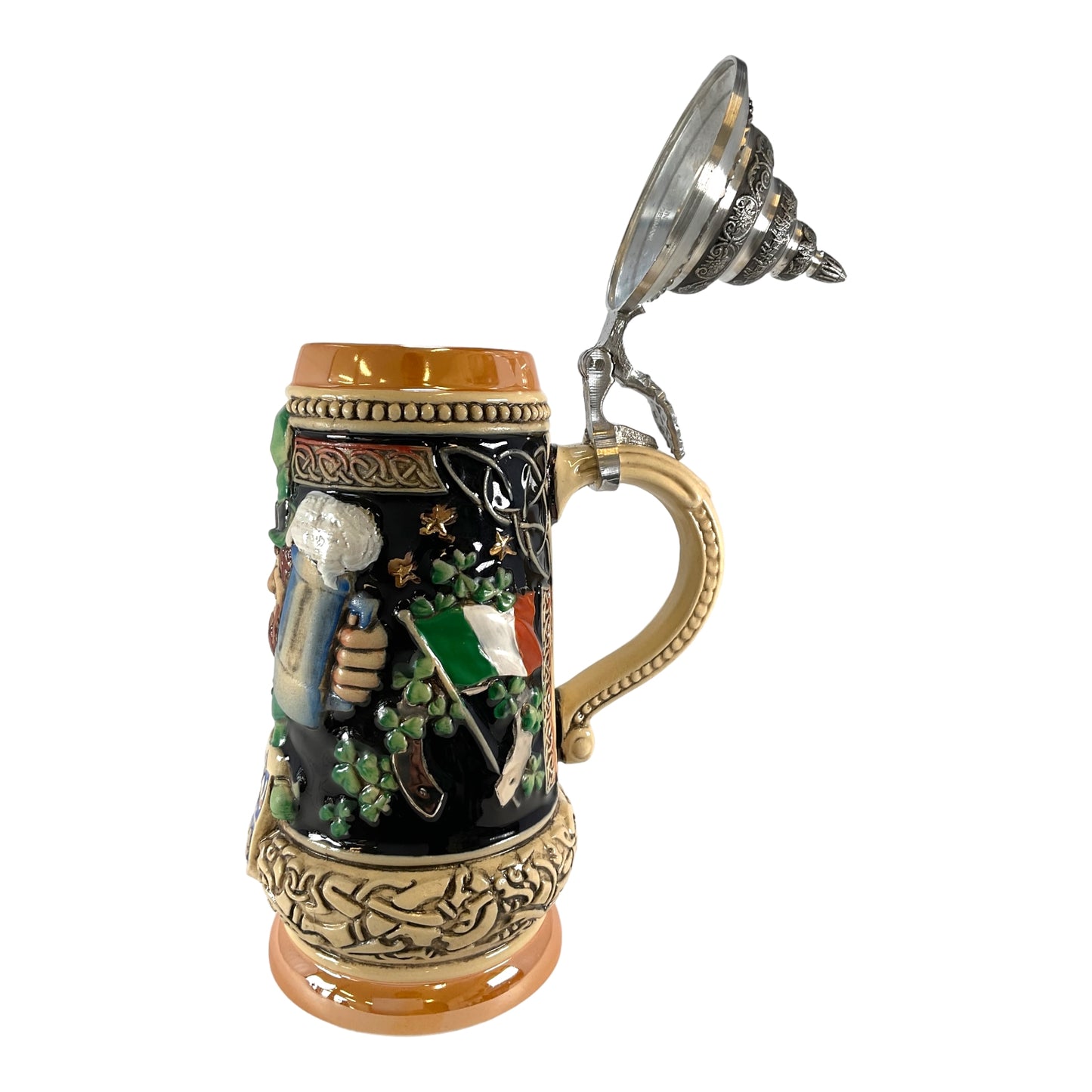 Pinnacle Peak Trading Company Ireland LE German Beer Stein with Pewter Lid .5 liter Made in Germany by King Werk