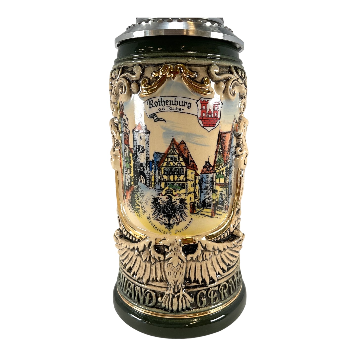 Pinnacle Peak Trading Rothenburg Germany Deutschland Shield LE German Beer Stein .4L by King Werks