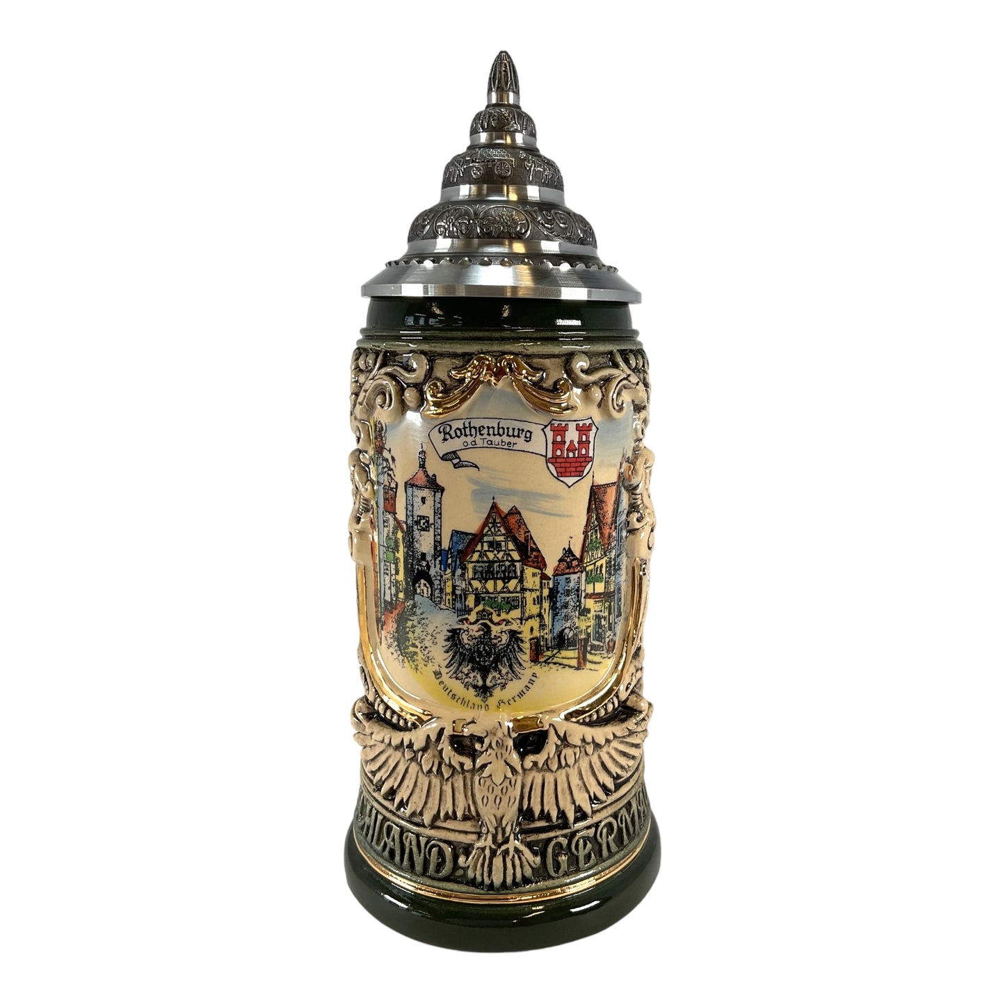 Pinnacle Peak Trading Rothenburg Germany Deutschland Shield LE German Beer Stein .4L by King Werks