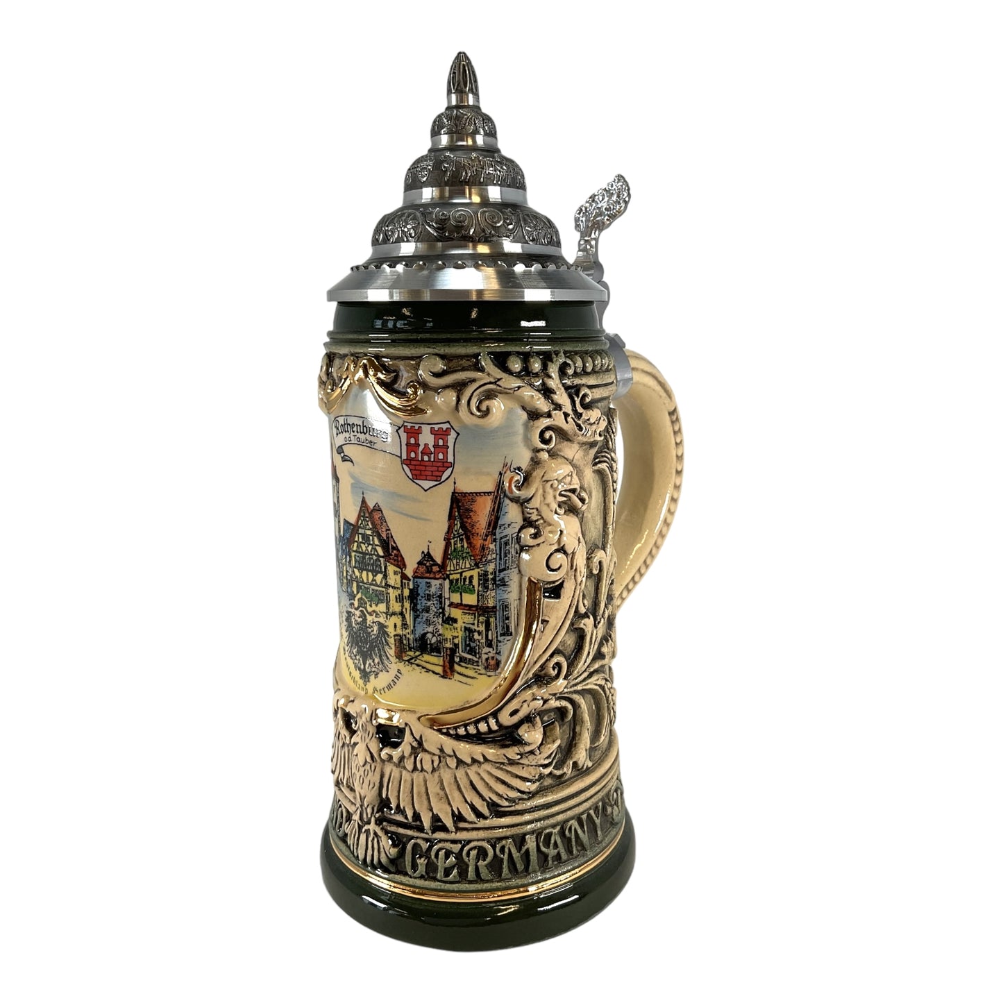 Pinnacle Peak Trading Rothenburg Germany Deutschland Shield LE German Beer Stein .4L by King Werks