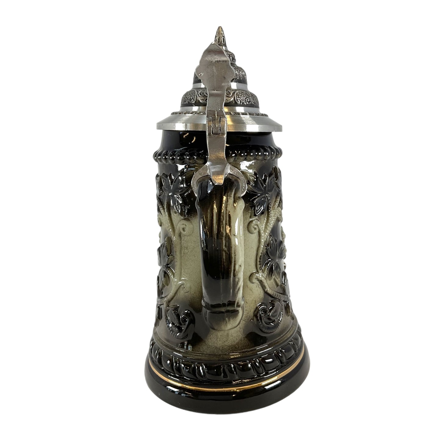 Pinnacle Peak Trading Pewter Viking Black German Beer Stein .25L Handcrafted in Germany by King Werks