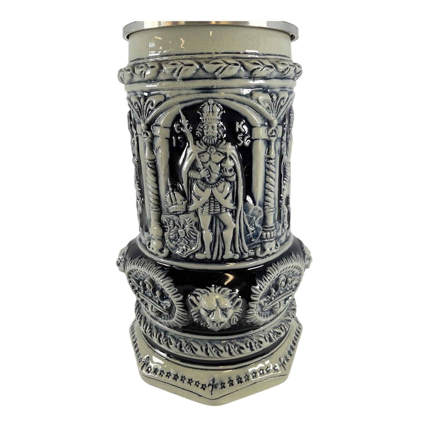 Pinnacle Peak Trading Emperor Charles King LE Relief German Beer Stein .75 L Handcrafted in Germany by King Werks