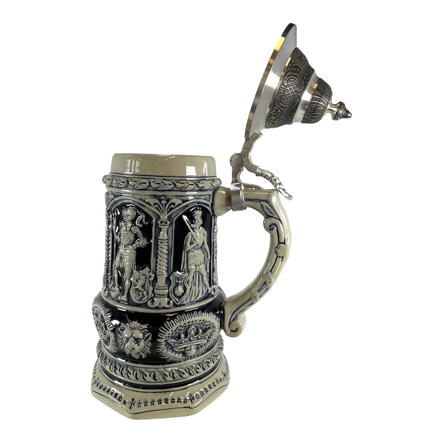 Pinnacle Peak Trading Emperor Charles King LE Relief German Beer Stein .75 L Handcrafted in Germany by King Werks