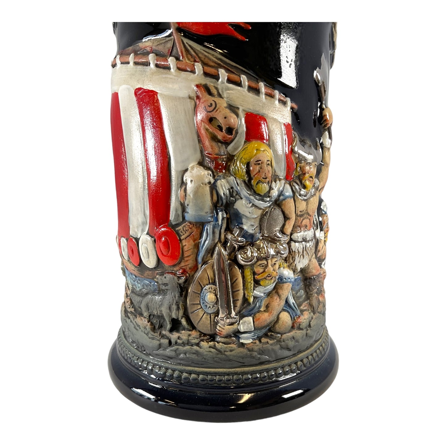 Pinnacle Peak Trading Leif Erikson Norse Explorer Discovers America LE German Beer Stein .75 L Vikings by King Werk