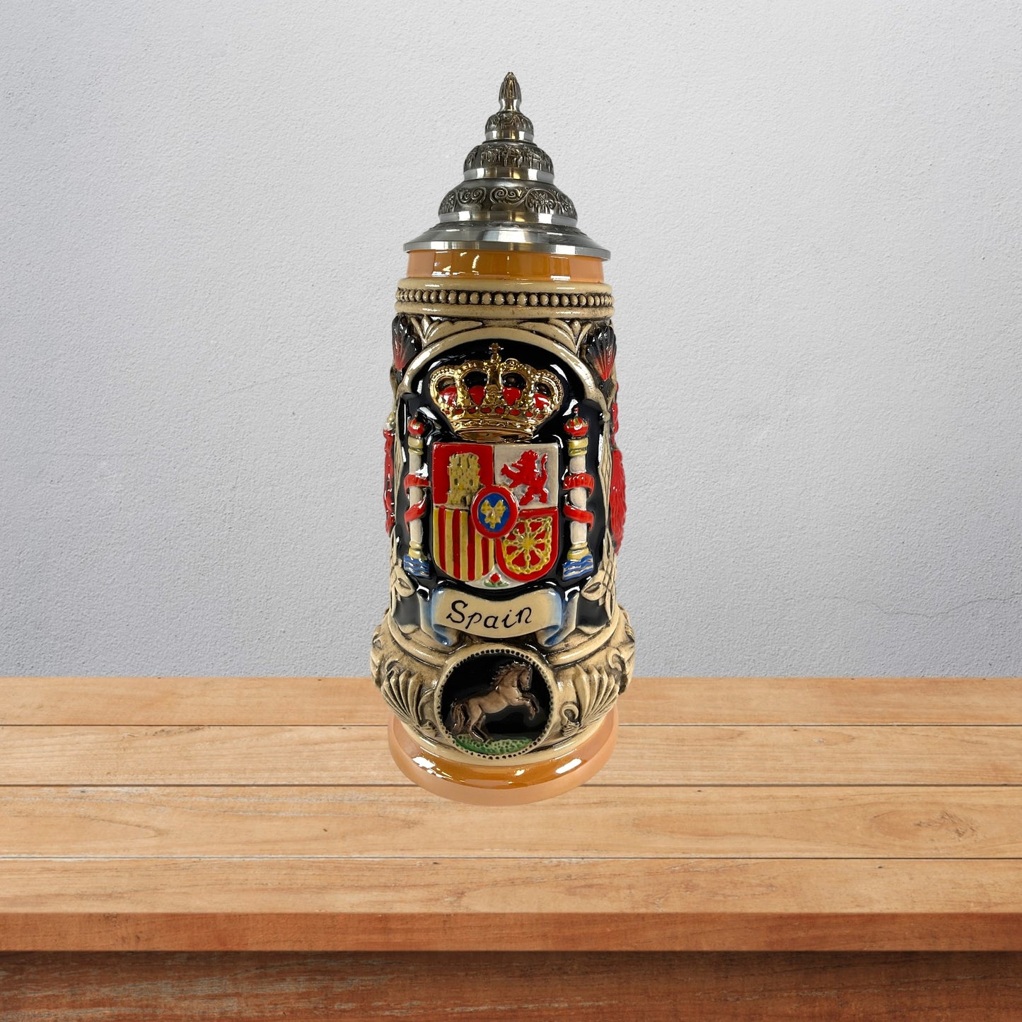 Pinnacle Peak Trading Spain Coat of Arms Spanish Matador and Dancers LE German Beer Stein .5 L by King Werks