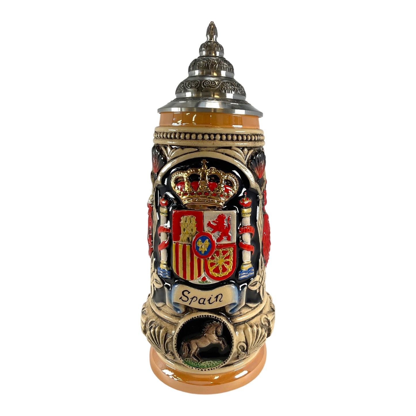 Pinnacle Peak Trading Spain Coat of Arms Spanish Matador and Dancers LE German Beer Stein .5 L by King Werks