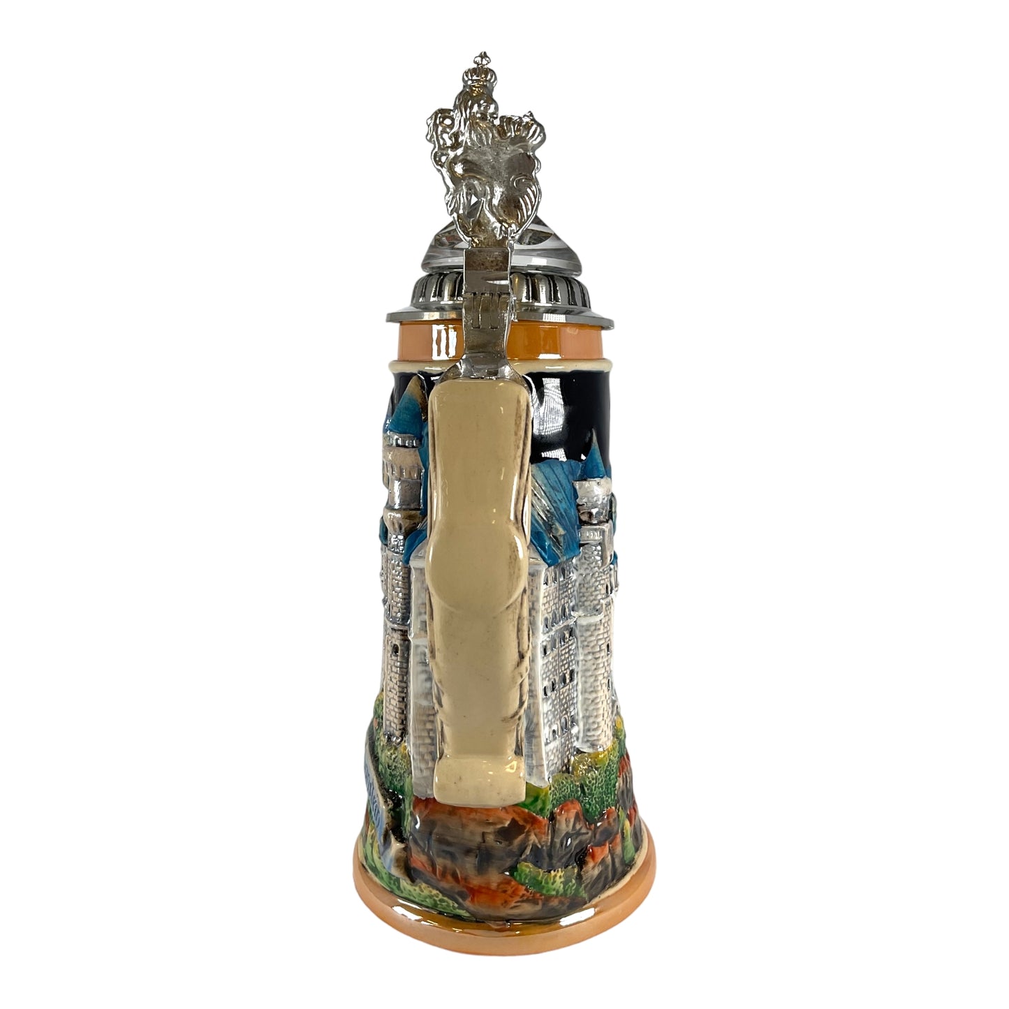 Pinnacle Peak Trading 3D Neuschwanstein Castle Bavaria with Crystal Lid LE German Beer Stein .7 L by King Werks