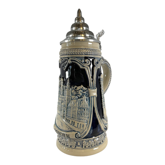 Pinnacle Peak Trading Munchen Munich Church Portraits Blue Relief LE German Beer Stein .5 L Germany by King Werks