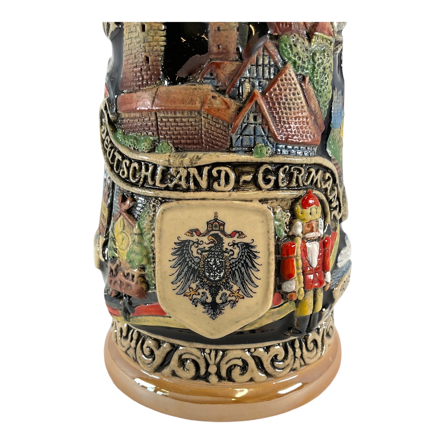 Pinnacle Peak Trading Deutschland Germany Painted City Landscapes LE German Beer Stein .5 L Pewter Lid by King Werks