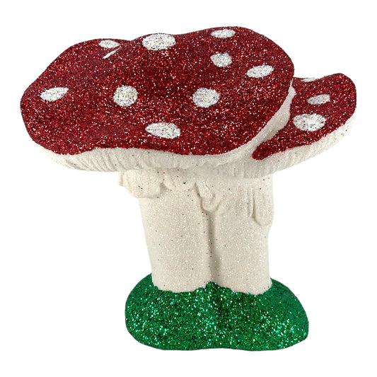 Pinnacle Peak Trading Ino Schaller Double Red and White Mushroom German Display Figurine 5.75 inch