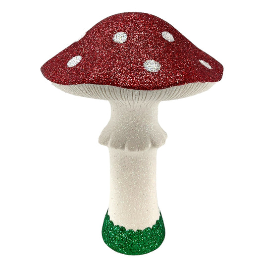 Pinnacle Peak Trading Ino Schaller Large Red and White Toadstool Mushroom Figurine 10.25 inch