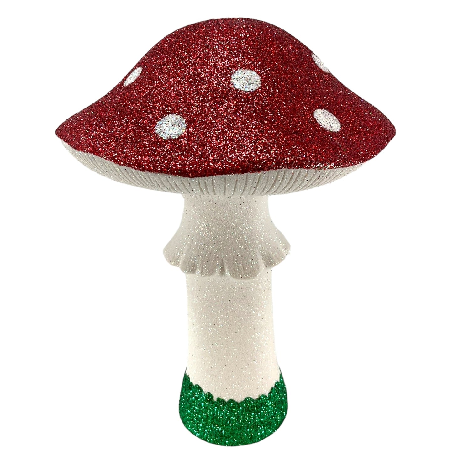 Pinnacle Peak Trading Ino Schaller Large Red and White Toadstool Mushroom Figurine 10.25 inch