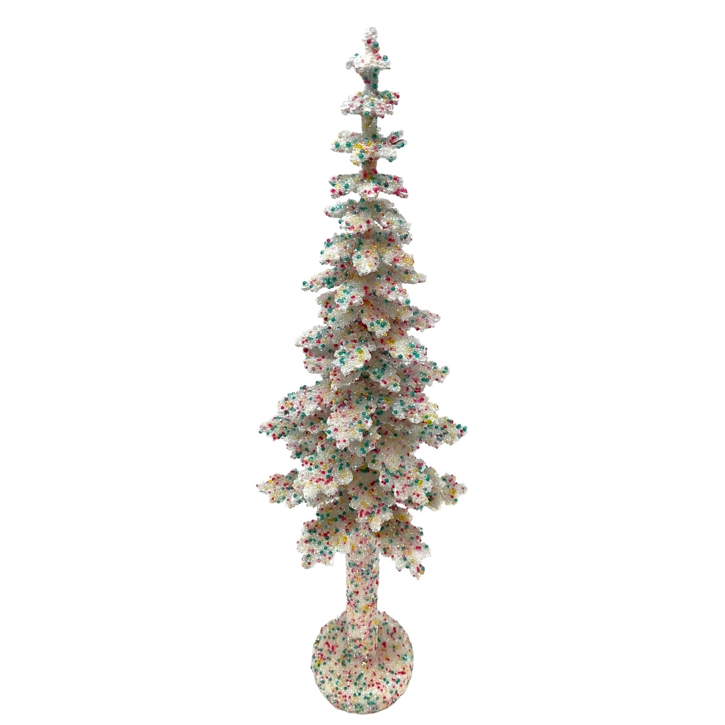 Pinnacle Peak Trading Ino Schaller Confetti Sugarbeads Extra Large German Christmas Tree 14 inch