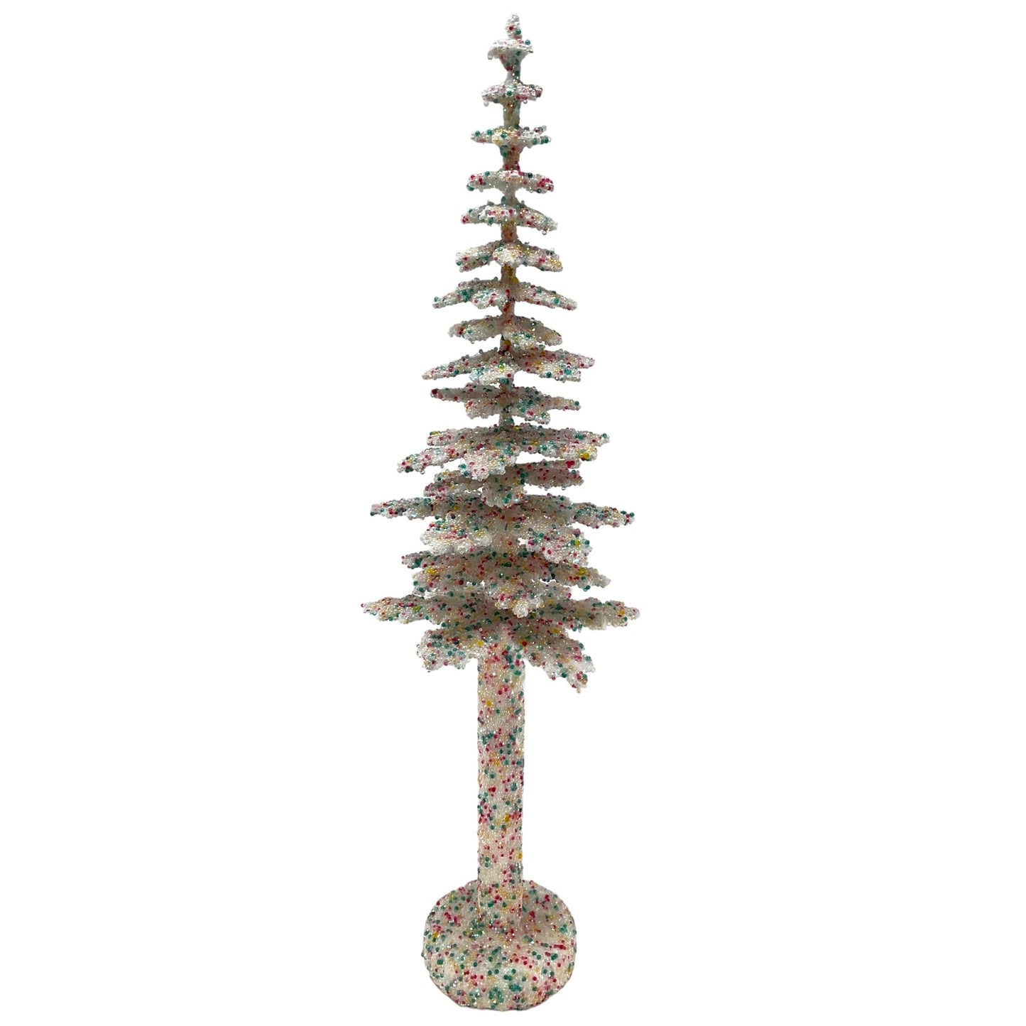 Pinnacle Peak Trading Ino Schaller Confetti Sugarbeads Extra Large German Christmas Tree 14 inch