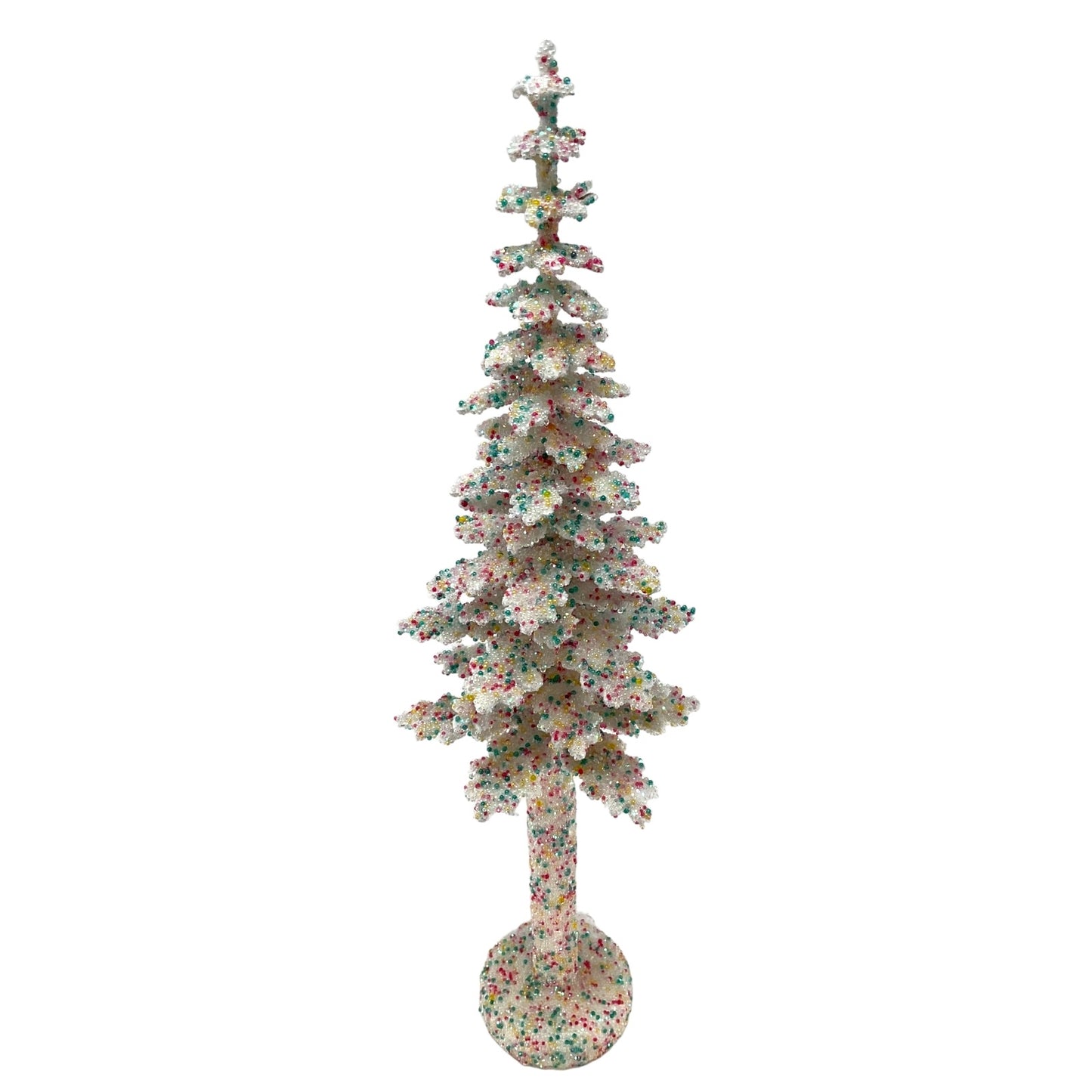 Pinnacle Peak Trading Ino Schaller Confetti Sugarbeads Extra Large German Christmas Tree 14 inch