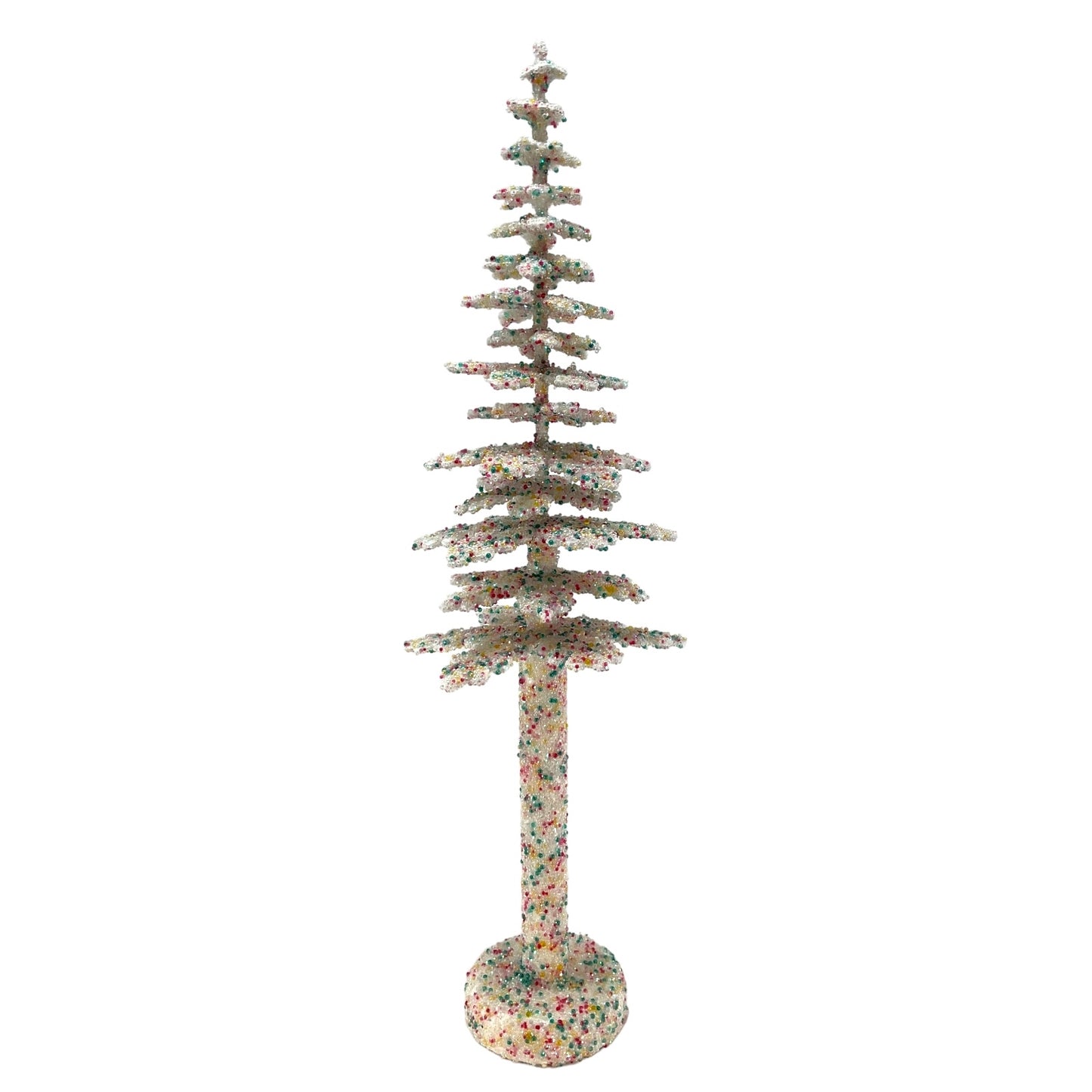 Pinnacle Peak Trading Ino Schaller Confetti Sugarbeads Extra Large German Christmas Tree 14 inch